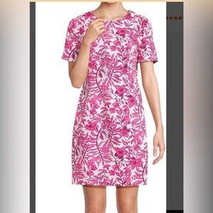 Lilly Pulitzer Mila Short Sleeve Dress Elderflower Blossom Lil Escape Plan